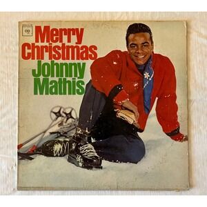 Johnny Mathis Merry Christmas Vinyl LP Columbia CL 1195 Mono 1958 Percy Faith